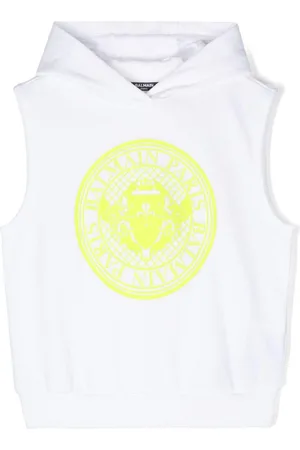 Balmain Coin-print cotton hoodie