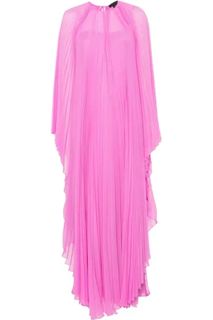 Max Mara Pleated chiffon maxi dress