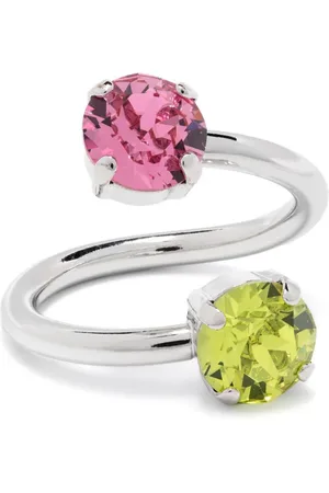 Justine Clenquet Chris crystal-embellished ring