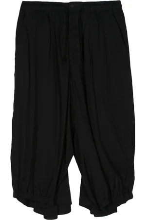 YOHJI YAMAMOTO Drawstring-waist crow trousers