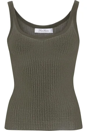 Max Mara Bastia ribbed silk top