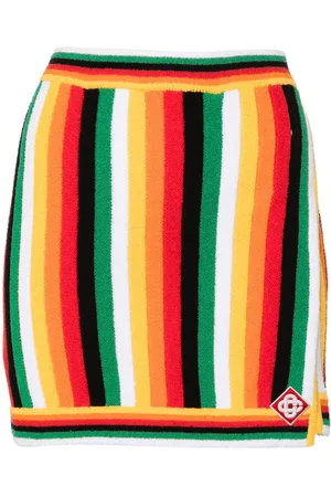 Casablanca Striped towelling miniskirt