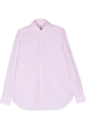 Finamore Classic-collar cotton shirt