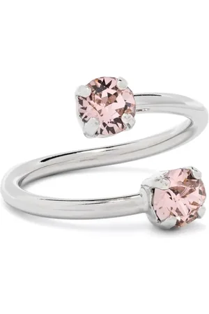 Justine Clenquet Juno crystal-embellished mid ring