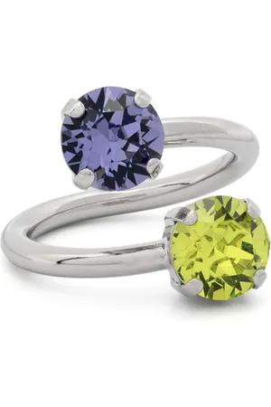 Justine Clenquet Chris crystal-embellished ring
