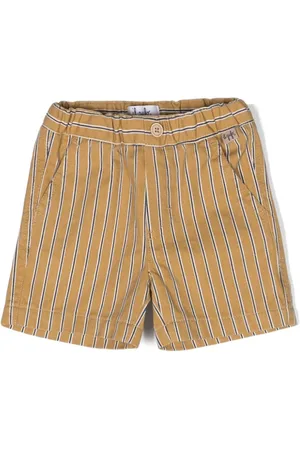 Il gufo Striped cotton shorts