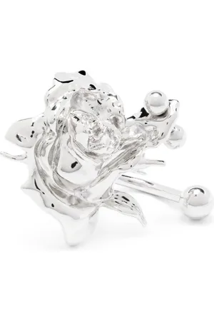 Justine Clenquet Betsy pierced rose-detailed ring
