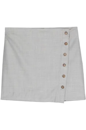 Loulou Studio Mahaz virgin wool mini skirt
