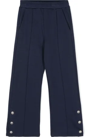 Balmain Raised-seam jersey trousers