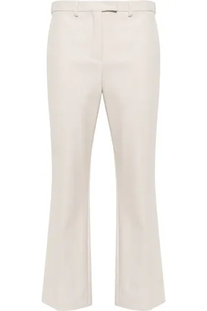 Max Mara Pressed-crease flared trousers