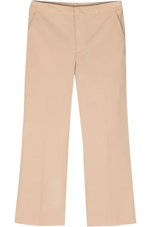 Twin-Set Logo-plaque cropped trousers