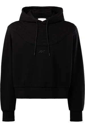 Reebok Logo-embroidered cotton hoodie
