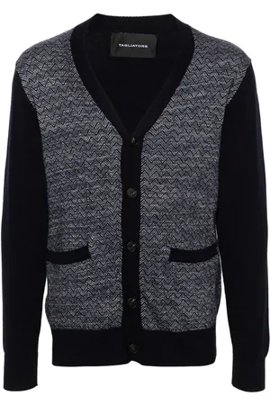 TAGLIATORE Chevron-knit cardigan