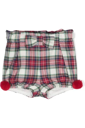 PATACHOU Winter tartan-print cotton bloomers