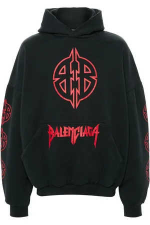 Balenciaga Graphic-print cotton hoodie