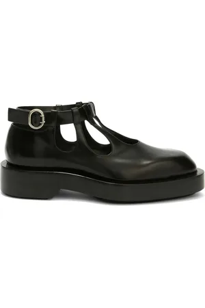 Jil Sander Buckled leather loafers