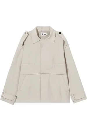 Izzue Single-breasted layered jacket