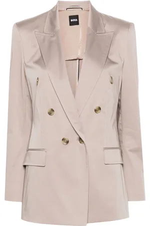 HUGO BOSS Double-breasted satin blazer