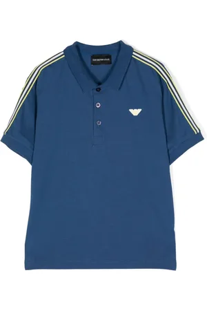 Emporio Armani Logo-appliqué cotton polo shirt