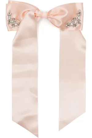 Simone Rocha Crystal-embellishment bow hair clip