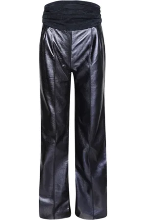 LAQUAN SMITH Panelled high-shine trousers