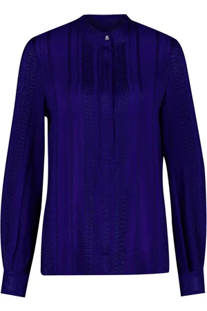 ZEUS+DIONE Jacquard long-sleeve blouse