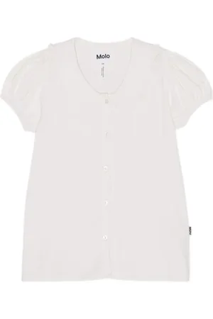 Molo Short puff-sleeve blouse
