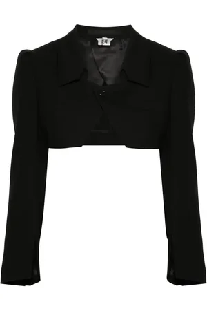 NOIR KEI NINOMIYA Wool cropped single-breasted blazer