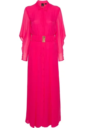Pinko Pleat-detail maxi dress