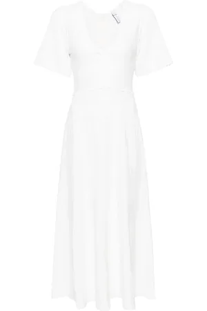 Needle & Thread Pointelle-knit midi dress