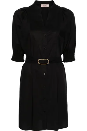Twin-Set Belted poplin shirtdress
