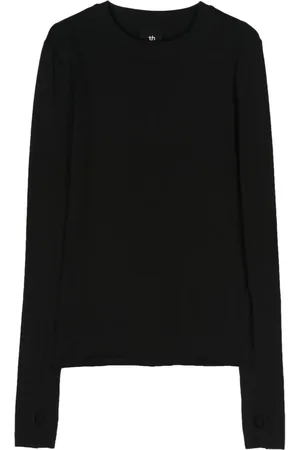 THOM KROM Long-sleeve fine ribbed T-shirt