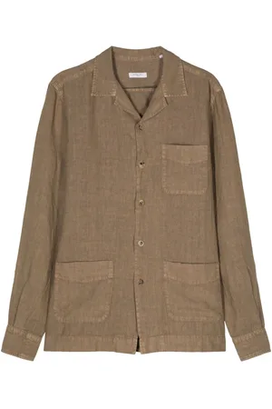 Boglioli Chest-pocket linen shirt
