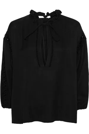 IRO Ganitte motif-embroidered blouse