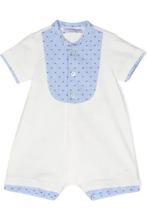 Emporio Armani Panelled cotton romper