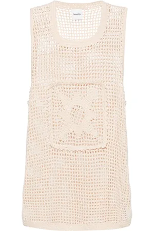 Nanushka Myrtille crochet-knit top
