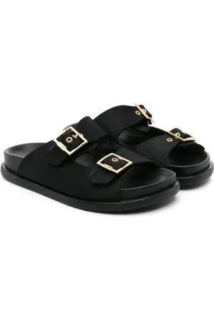 Elisabetta Franchi Buckled satin slides