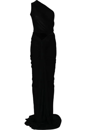 Rick Owens One-shoulder draped gown