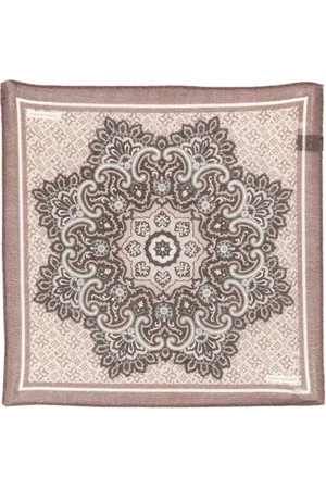 TAGLIATORE Medallion-print pocket scarf