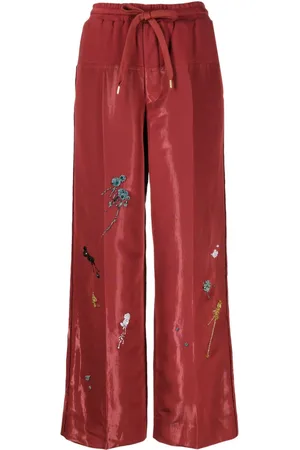 UNDERCOVER Embroidered wide-leg trousers