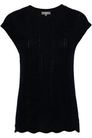 N.PEAL Wave stitch top