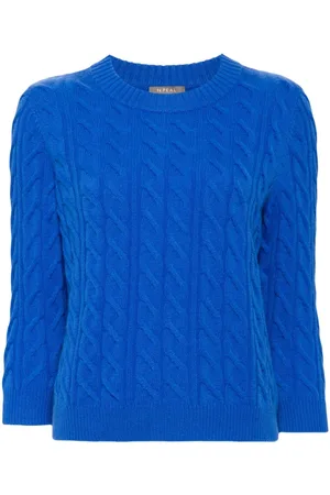 N.PEAL Cable-knit cashmere jumper
