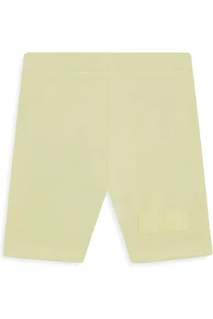 Ermanno Scervino Junior layered-design striped shorts - Yellow