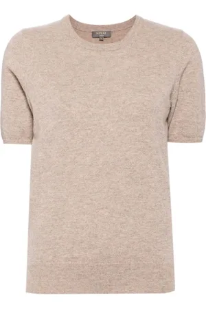 N.PEAL Short-sleeved cashmere top