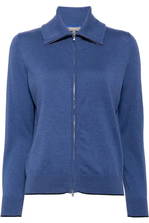 N.PEAL Zip-up knitted cardigan