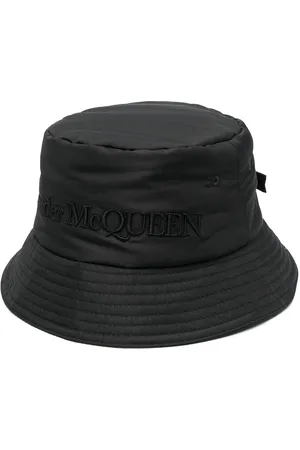Alexander McQueen Logo-embroidered bucket hat