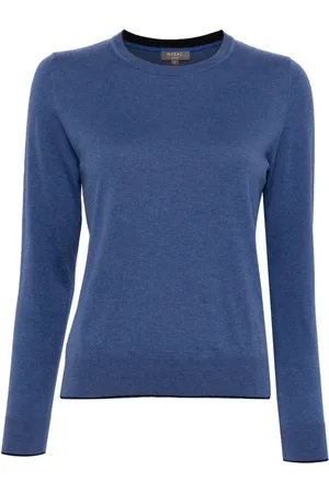 N.PEAL Crew-neck fine-knit jumper