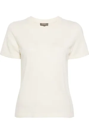 N.PEAL Crew-neck cashmere T-shirt