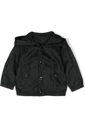 Emporio Armani Logo-jacquard hooded jacket