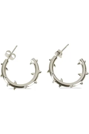 Justine Clenquet Hirschy earrings palladium